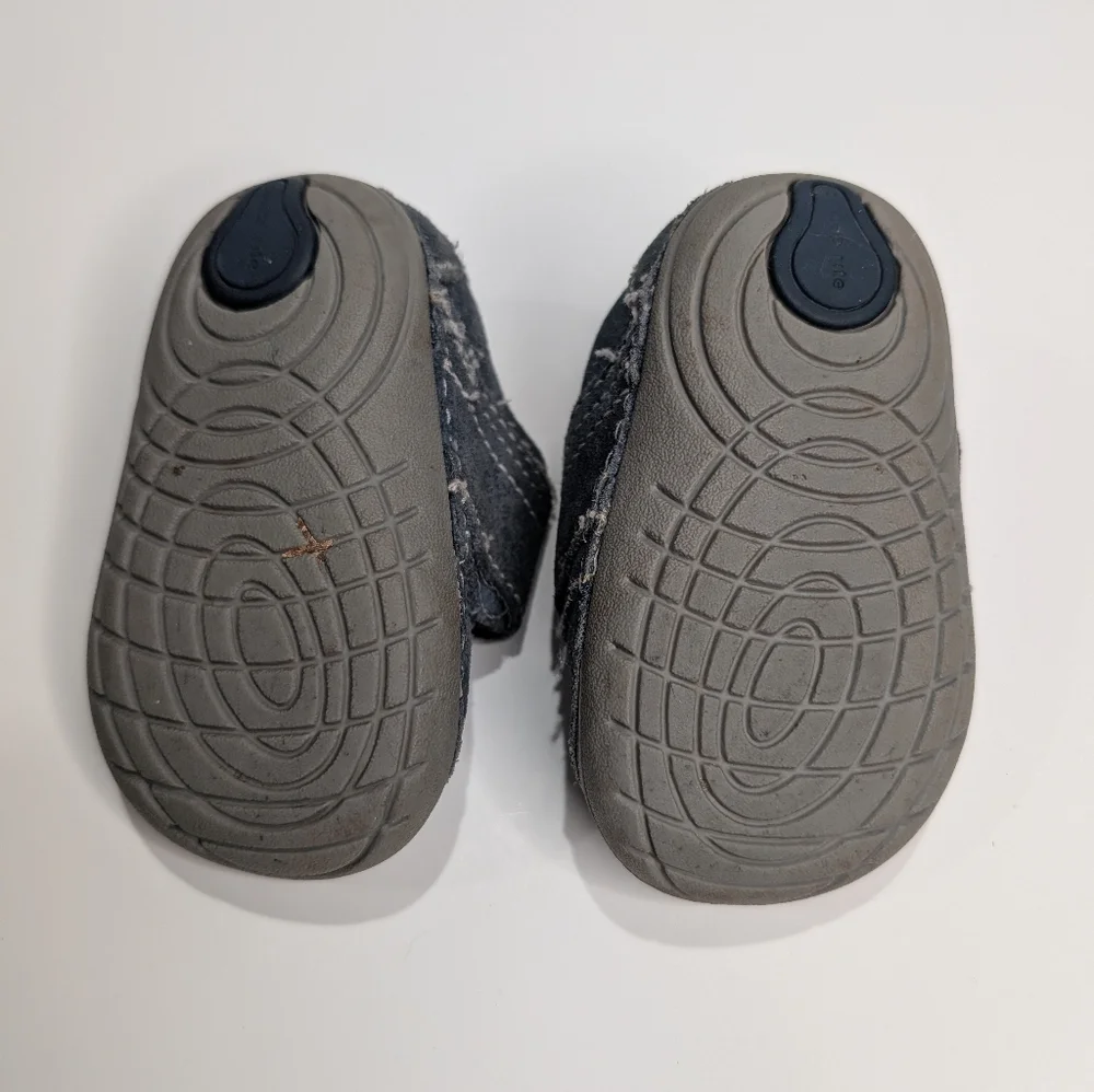 Stride Rite Soft Motion Blue Gray Suede Toddler Shoes | Size 3W